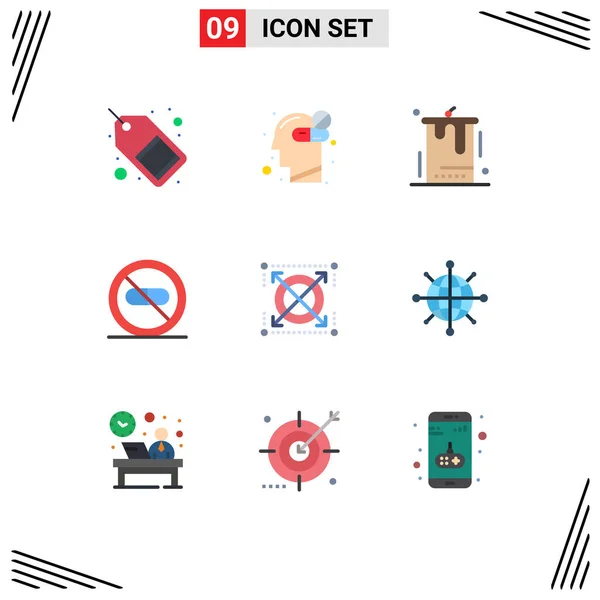 유니버설 아이콘 Universal Icon Symbols 클리닉 Editable Vector Design Elements — 스톡 벡터