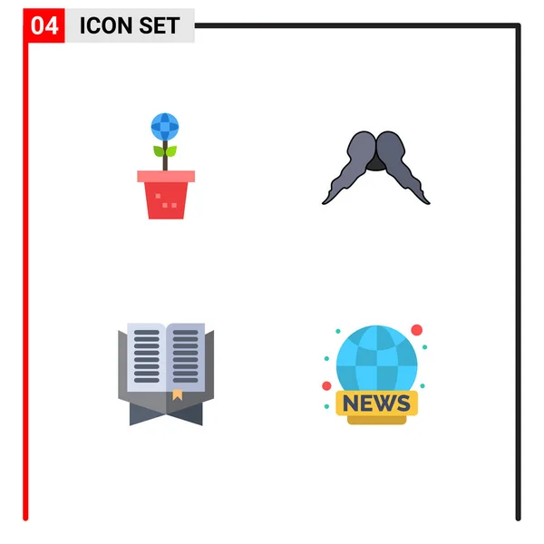 Flat Icon Konzept Für Webseiten Mobile Und Apps Eco Men — Stockvektor