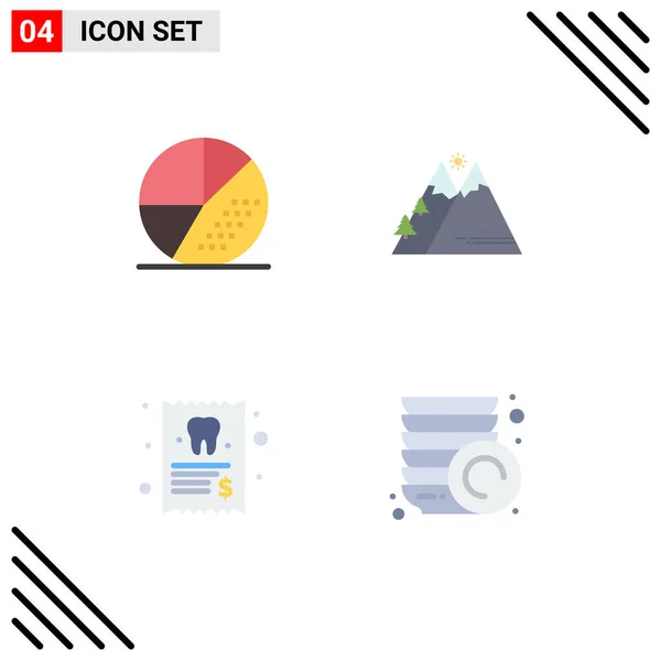 Pack Creative Flat Icons Engine Hiking Search Nature Medical Editable — Stock Vector