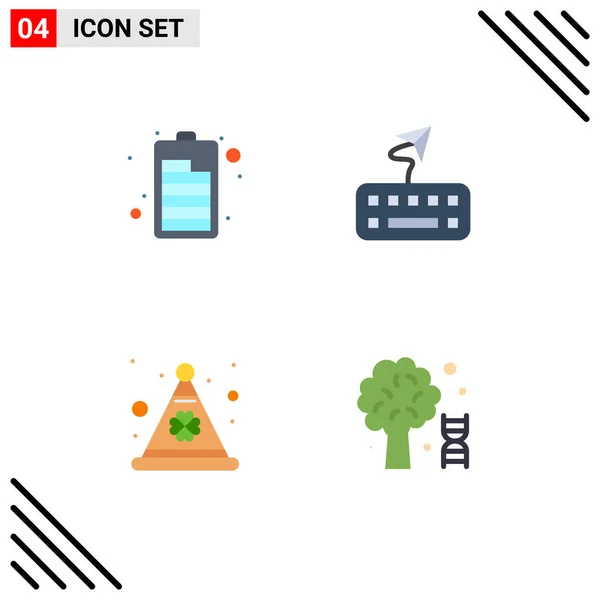 Creative Icons Modern Signs Sysymbols Battery Irish Attached Cap Dna — Archivo Imágenes Vectoriales