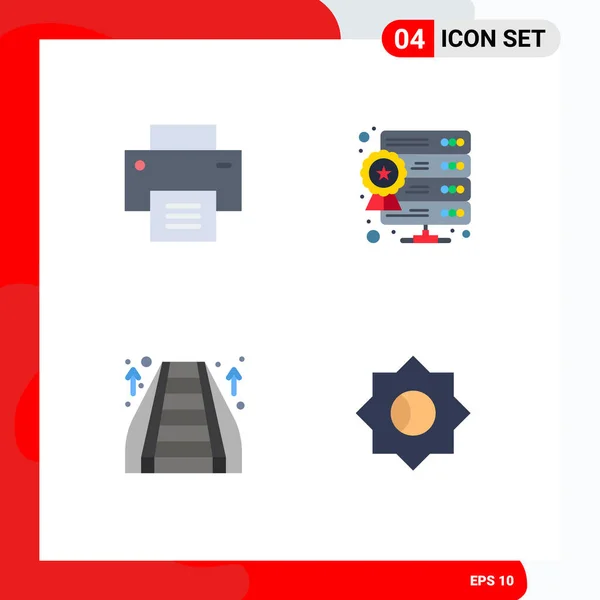 Universal Flat Icons Set Web Mobile Applications Basic Mall User — Stock Vector