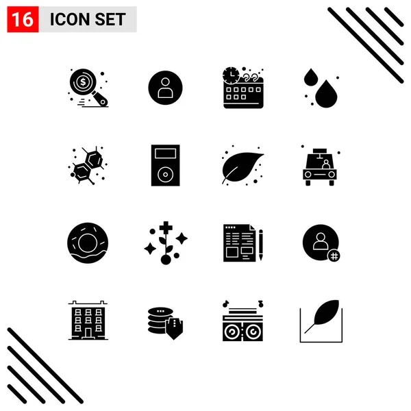Icone Creative Segni Simboli Moderni Dispositivi Educazione Corporate Chimica Droop — Vettoriale Stock