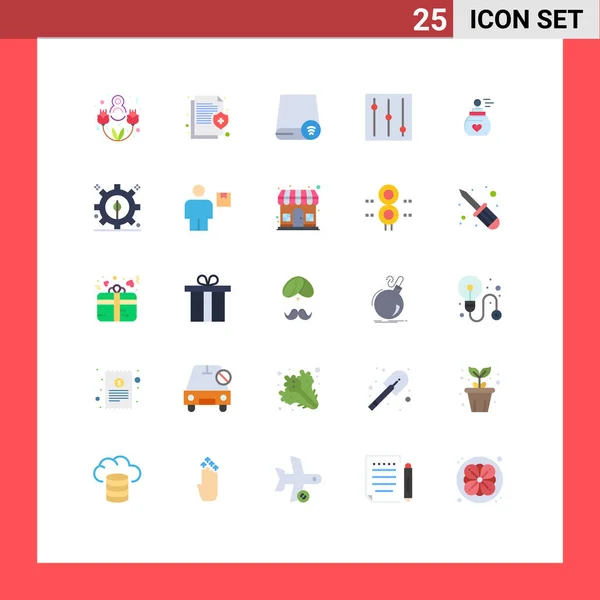 Set Modern Icons Sysymbols Signs Aroma Fragnence Computers Perfume Hardware — Vector de stock