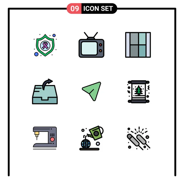 Creative Icons Modern Signs Sysymbols Mouse Arrow Design Send Mail — Vector de stock