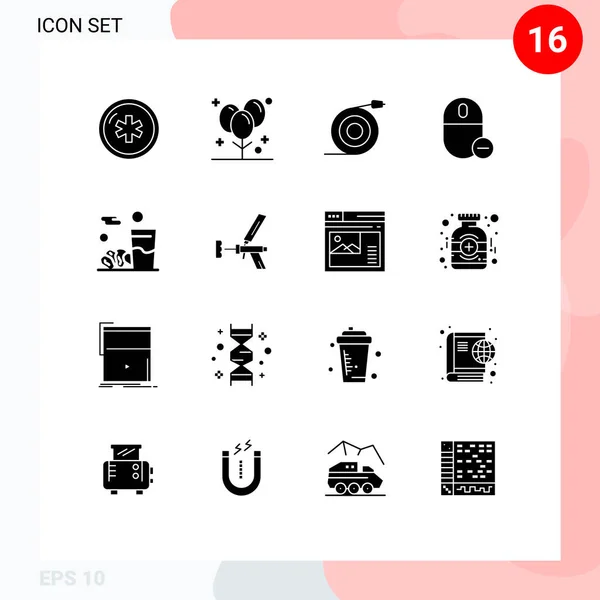 Vector Stock Icon Pack Líneas Señales Símbolos Para Ratón Gadget — Archivo Imágenes Vectoriales