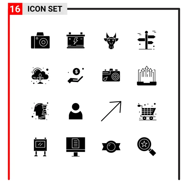 Conjunto Icones Modernos Símbolos Sinais Para Emissão Viagem Animais Viagem — Vetor de Stock