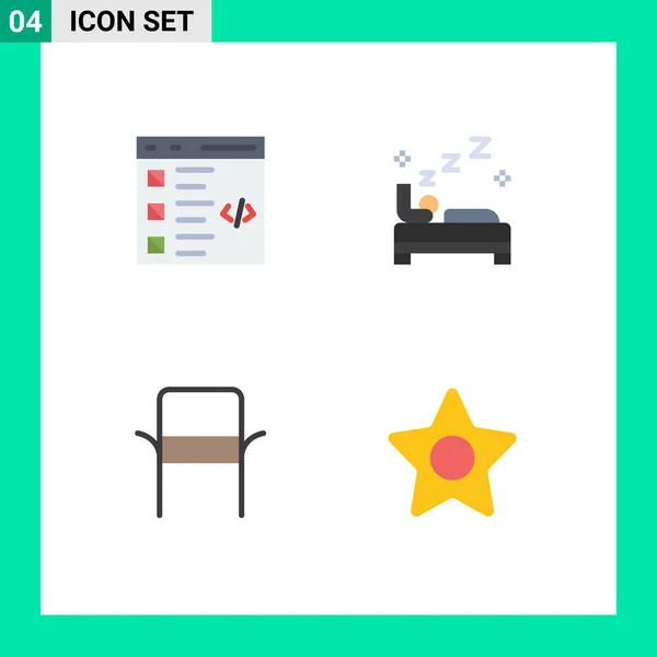 Universal Flat Icons Set Für Web Und Mobile Anwendungen Check — Stockvektor