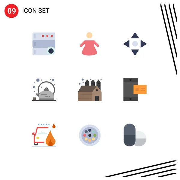 Stock Vector Icon Pack Líneas Señalización Símbolos Para Tiza Móvil — Vector de stock