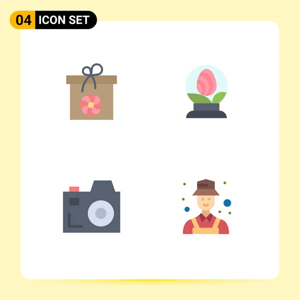 Universal Flat Icons Set Web Mobile Applications Ajándék Kommunikáció Tavasz — Stock Vector