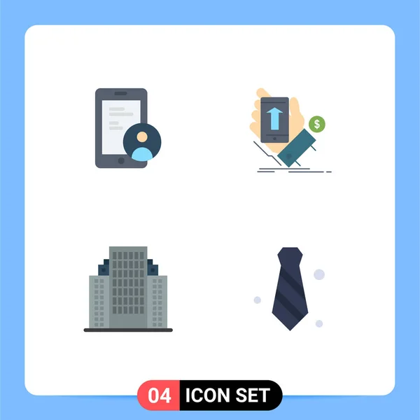 Modern Set Flat Icons Symbols Gdpr Address User Shopping Building — Stock Vector