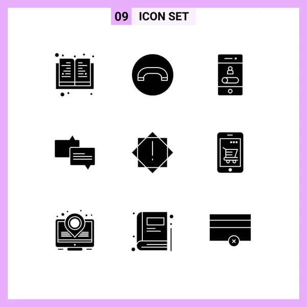 Universal Icon Symbols Group Modern Solid Glyphs Cart Virus Phone — Διανυσματικό Αρχείο