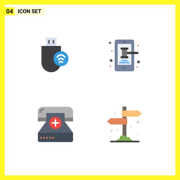 Universal Icon Symbols Group Modern Flat Icons Computers Call Signal — Vetor de Stock