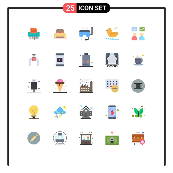 Stock Vector Icon Pack Van Line Signs Symbolen Voor Rivier — Stockvector