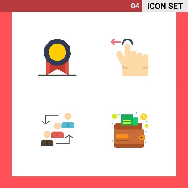 User Interface Pack Basic Flat Icons Bonus Ladder Finger Career — Vector de stock