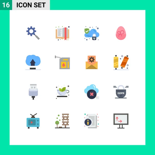 一套供用户 礼品包装及创意向量设计元素使用的16套商用平面色彩套件 — 图库矢量图片