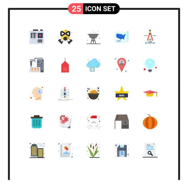 Stock Vector Icon Pack Mit Linienzeichen Und Symbolen Für Bildung — Stockvektor