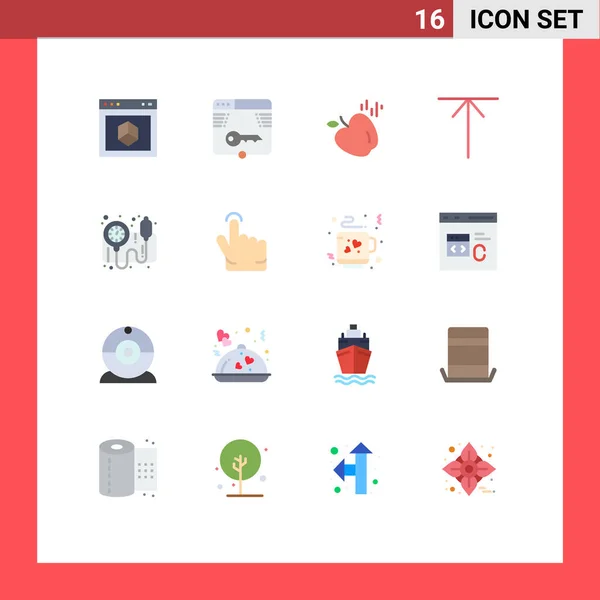 Universal Icon Symbols Group Modern Flat Colors Gauge Form Home — Vettoriale Stock