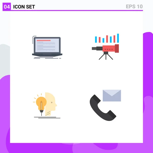 Set Modern Icons Sysymbols Signs Code Market Monoblock Business Vision — Vector de stock