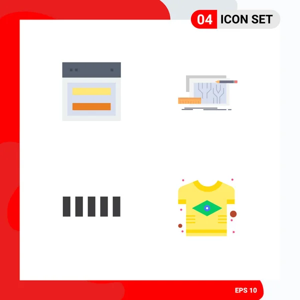 Conjunto Icones Modernos Símbolos Sinais Para Design Engenharia Web Blueprint — Vetor de Stock