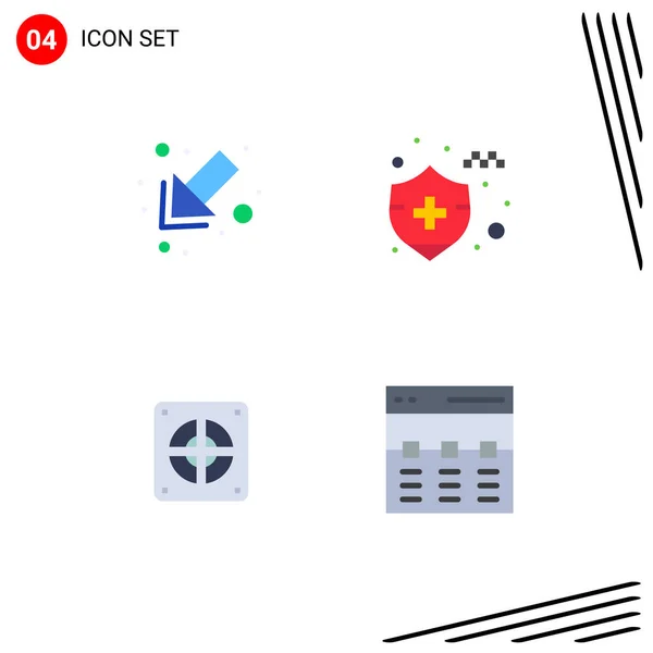 Pictogram Set Simple Flat Icons Arrow Extractor Header Editable Vector — 스톡 벡터