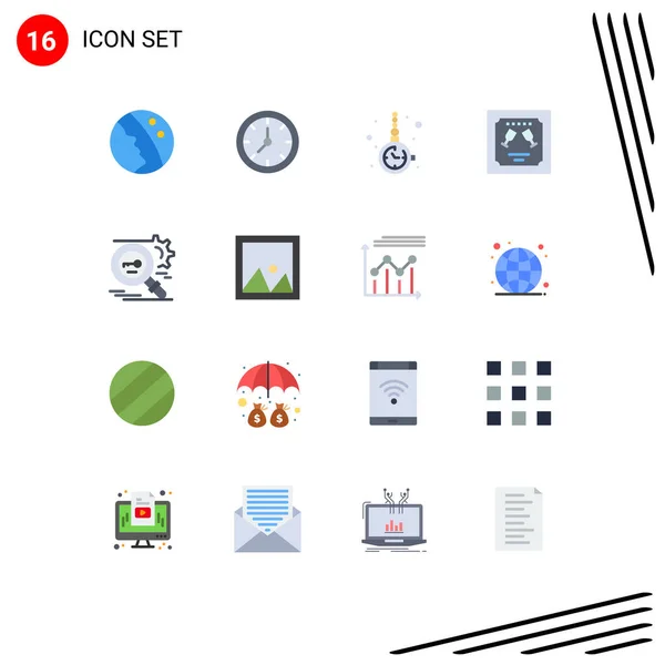 Universal Icon Symbols Group Modern Flat Colors Key Invitation Accessorize — Stockový vektor