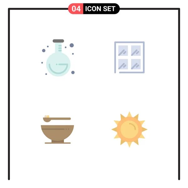 User Interface Flat Icon Pack Modern Signs Sysymbols School Mardi — Vector de stock