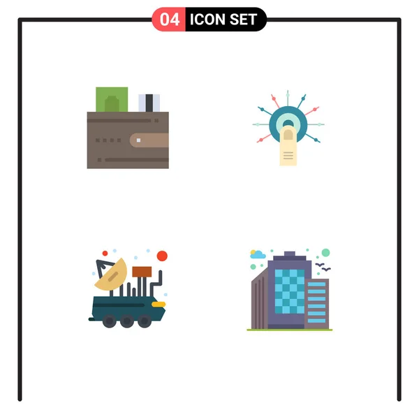 User Interface Flat Icon Pack Van Moderne Tekens Symbolen Van — Stockvector