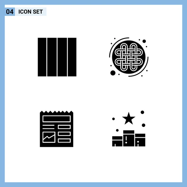 Creative Icons Modern Signs Symbols Grid Picture Ireland Document Position — Stock Vector