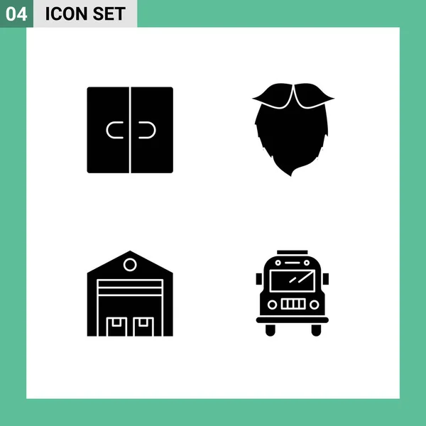 Kreative Symbole Moderne Zeichen Und Symbole Für Kleiderschrank Lieferung Interieur — Stockvektor