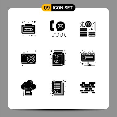 Düzenlenebilir 9 Basit Katı İçeceğin Vektör Satırı Paketi, Babalar Günü, posta, baba, başlangıç için düzenlenebilir vektör tasarım elementleri