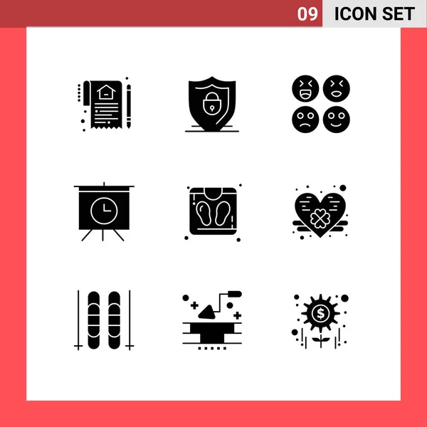 Universal Icon Symbolen Groep Van Moderne Solid Glyphs Van Sauna — Stockvector