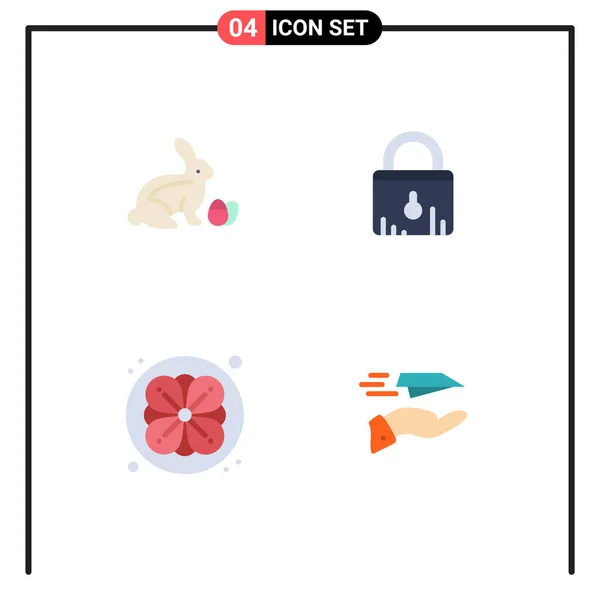 Grupo Flat Icons Sinais Símbolos Para Roubo Sauna Natureza Comércio —  Vetores de Stock