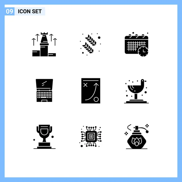 Creative Icons Modern Signs Sysymbols Flip Device Quinn Feather Monitor — Archivo Imágenes Vectoriales