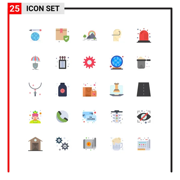 Set Modern Icons Sysymbols Signs Disease Head Hill Mind Learning — Vector de stock