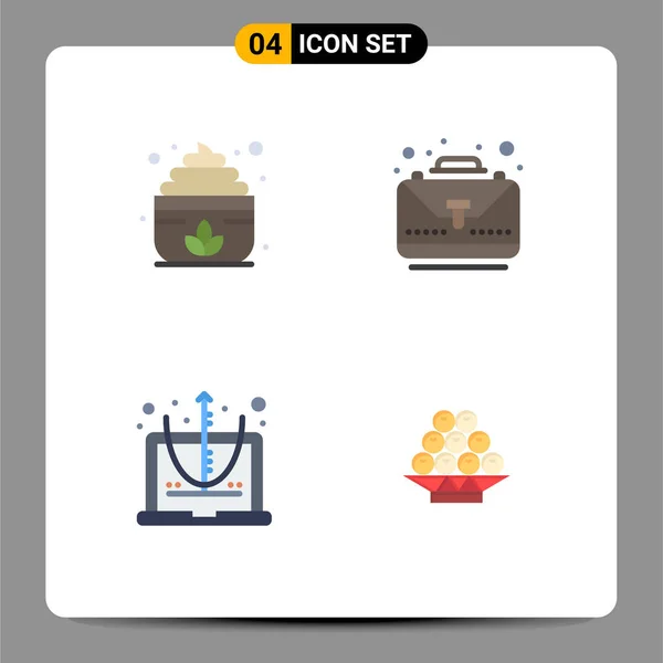 Creative Icons Modern Signs Sysymbols Sauna Education Business Bag Food — Vector de stock