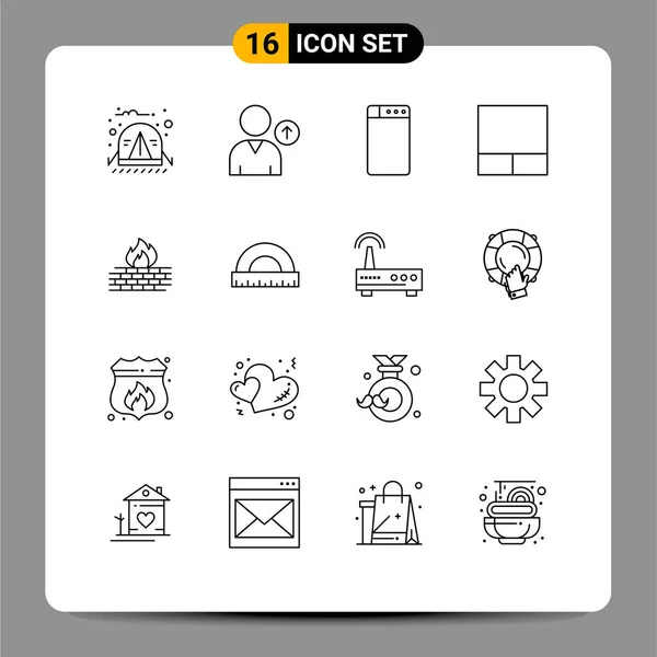 사이트 모바일 네트워크 컴퓨터 Editable Vector Design Elements — 스톡 벡터