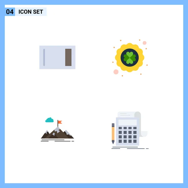 User Interface Flat Icon Pack Modern Signs Sysymbols Appliances Achievement — Vector de stock