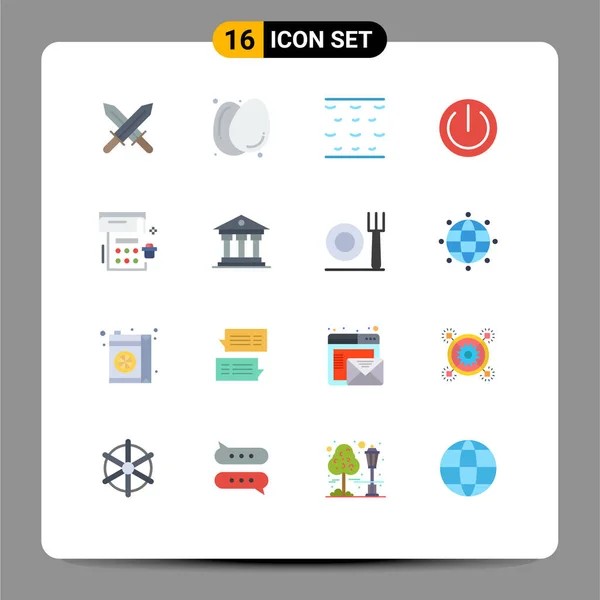 Creative Icons Modern Signs Symbols Institution Party Water Event Calendar — Stockový vektor