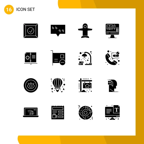 Conjunto Iconos Interfaz Usuario Moderna Símbolos Signos Para Tarjeta Hardware — Vector de stock
