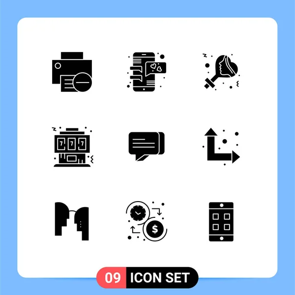 Group Modern Solid Glyphs Set Console Controller Mobile Phone Gaming — Stock Vector