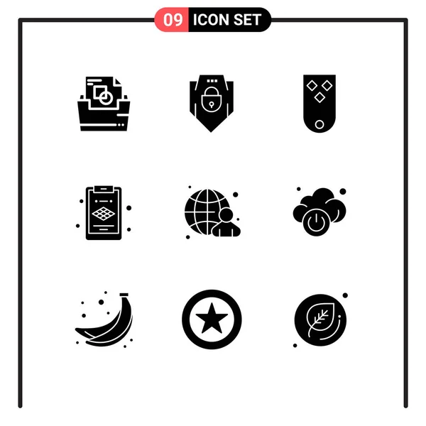 Creative Icons Modern Jelek Szimbólumok Emberi Üzletember Gyémánt Réteg Három — Stock Vector