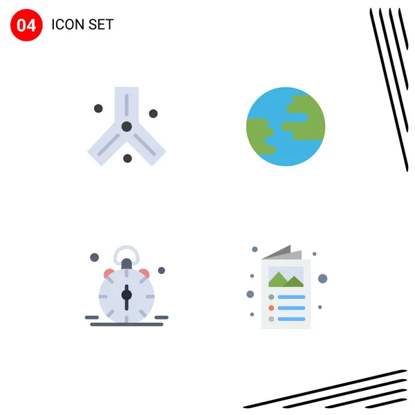 Universal Flat Icons Set Web Mobile Applications Biology Time Science — Stockový vektor