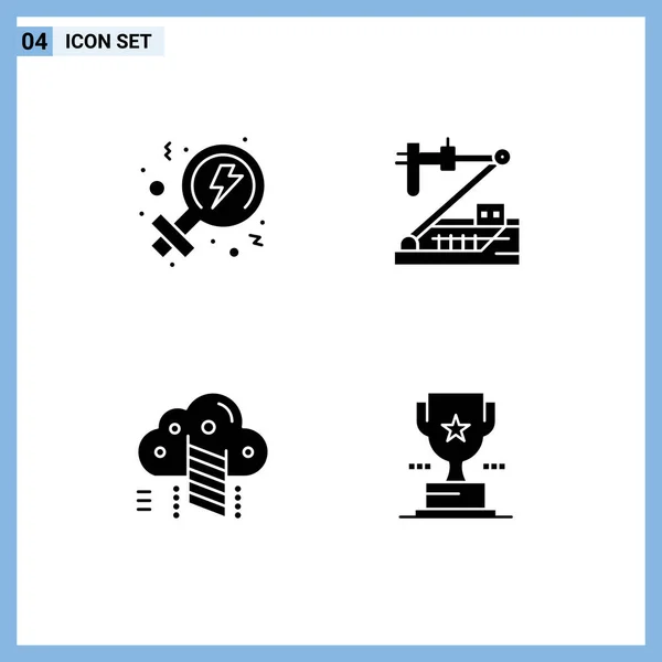Creative Icons Modern Signs Sysymbols Feminism Cloud Biology Medical Data — Archivo Imágenes Vectoriales
