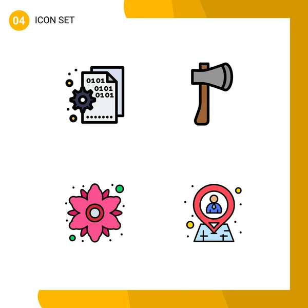 Set Von Modernen Symbolen Symbole Zeichen Für Browser Gebäude Seite — Stockvektor