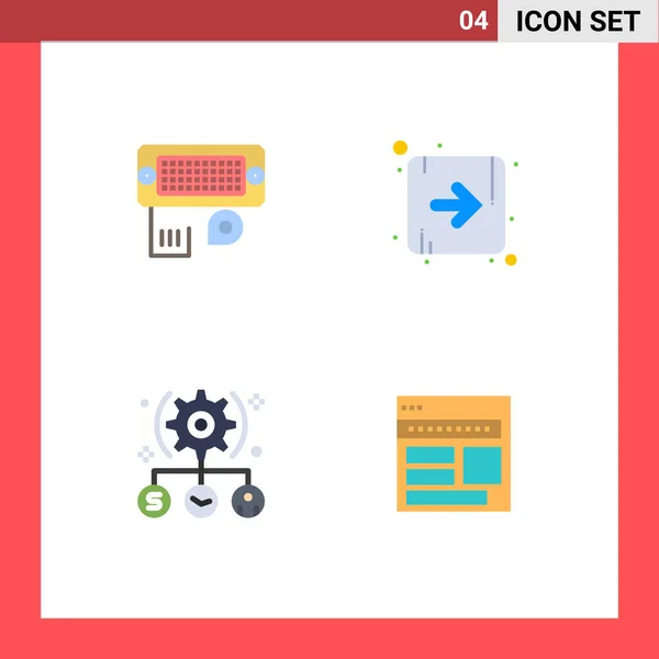 Stock Vector Icon Pack Line Signs Symbols Adapter User Input — 스톡 벡터