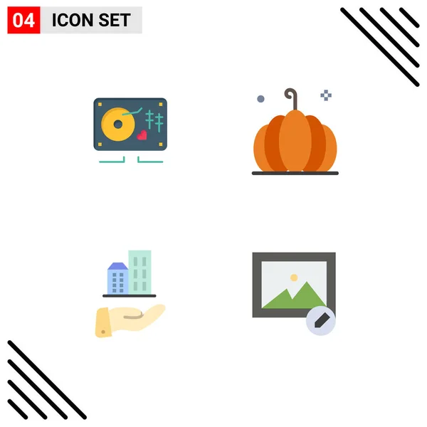 User Interface Flat Icon Pack Van Moderne Tekens Symbolen Van — Stockvector