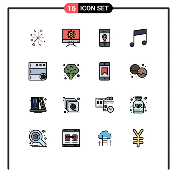 Grupo Universal Símbolos Icon Líneas Control Música Ajuste Llave Pin — Archivo Imágenes Vectoriales