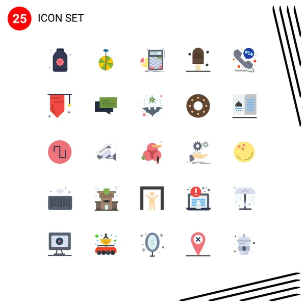 Stock Vector Icon Pack Líneas Símbolos Para Badge Call Diversion — Vector de stock