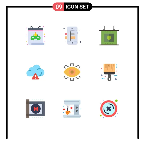 Conjunto Icones Modernos Símbolos Sinais Para Moderno Negócios Esportes Produção — Vetor de Stock