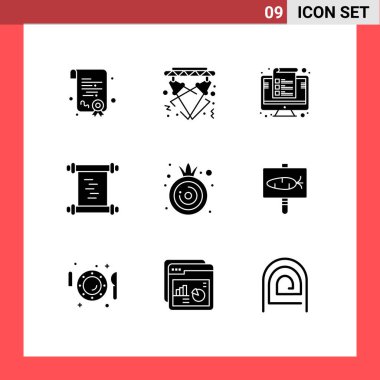 Piktogram: Soğan, el yazması, bilgisayar, günlük, yüzde 9 Düzenlenebilir Vektör Tasarım Elementi